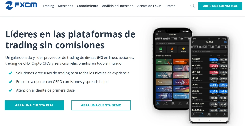 FXCM reseña: análisis del broker veterano especializado en Forex y CFDs